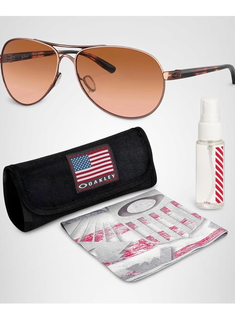 Oakley Women’s Brown Gradient Aviator Sunglasses
